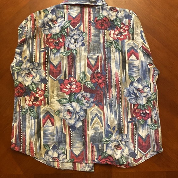 Women’s Floral Shirt XL Vintage - Picture 2 of 6